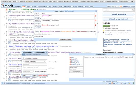 Several features shown on one page.