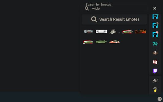 Emote Panel Seach Dark Mode