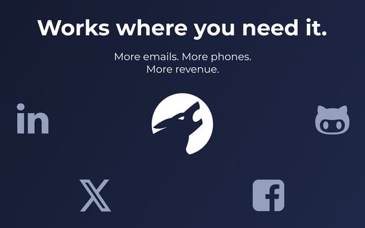 The Nymeria plugin works on all major social networks. LinkedIn, X (formally Twitter), Facebook and Github.