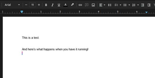 After extension: It has been removed!
