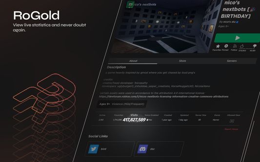 View live statistics and never doubt again