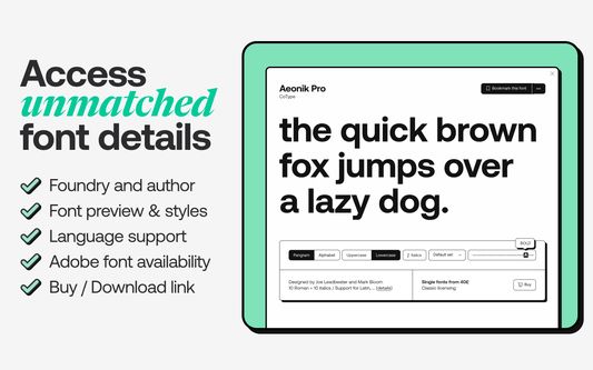 Access unmatched font details