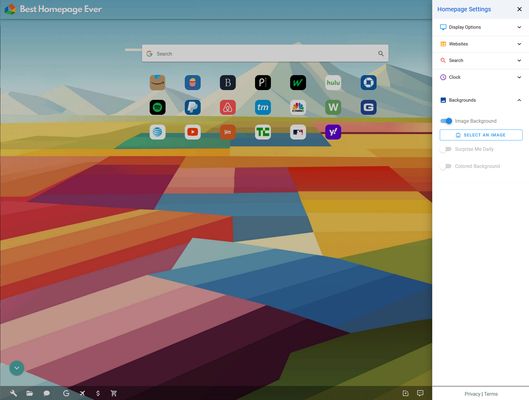 Hide or show any element of your homepage