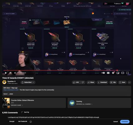 Steam trade up url after encryption