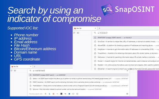 Show the second search mode (by indicator of compromise)