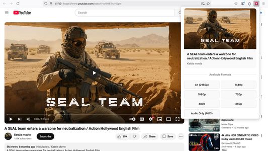 Experience a fast, secure, and ad-free video downloader. Save online videos from multiple platforms without interruptions or pop-ups.