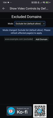 Clicking on add-on icon pop-up #1.