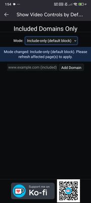 Clicking on add-on icon pop-up #2.