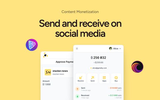 Send and receive on social media